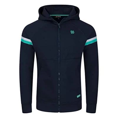Imagen de riverso RIVDanilo Sudadera con Capucha para Hombre Cremallera y Capucha, Chaqueta algodón Negro, Gris, Azul, Rojo, Verde, Azul Marino, XL