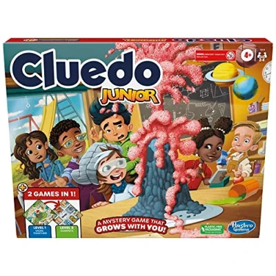 Imagen de Juego Clue Junior, Tablero de 2 Caras, Juegos en 1, Misterio Pista para niños más pequeños, Mesa niños, Juveniles