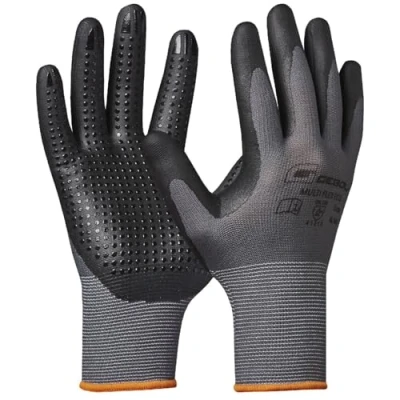 Imagen de Gebol Multi Flex Eco Guantes de trabajo con puntos nitrilo Para un agarre seguro Hombre Talla XL (Gr 10) Gris 1 par
