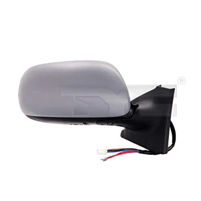 Imagen de espejo retrovisor Tyc 336 0057 derecha imprimado convexo, calefactable, para ajuste elect. TOYOTA: Yaris II Hatchback