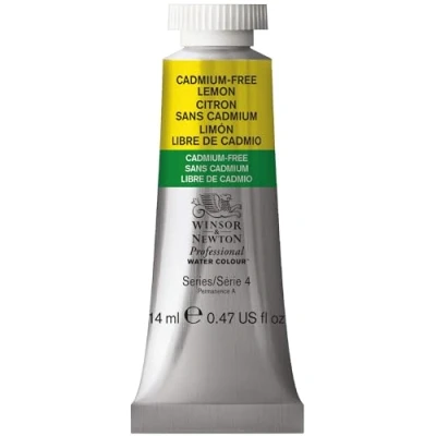 Imagen de Winsor &amp; Newton Acuarela Profesional Pintura De Acuarela, Alta Luminosidad, Resistente a la Luz, Calidad Archivo, Tubo 14 ML, Color Amarillo Limón Libre Cadmio