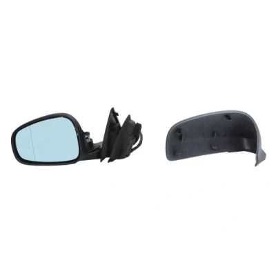 Imagen de Espejo retrovisor Alkar 6143476 izquierda imprimado eléctrico calefactable, abatible eléctricamente, tintado en azul, asférico para vehíc. con volante