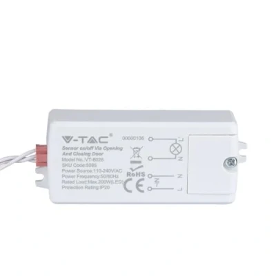 Imagen de V TAC SKU.5085 Detector de movimiento puerta VT 8026, plástico y otros materiales, color blanco, altura x anchura profundidad: 35, 5 78, 2 18, 7 mm