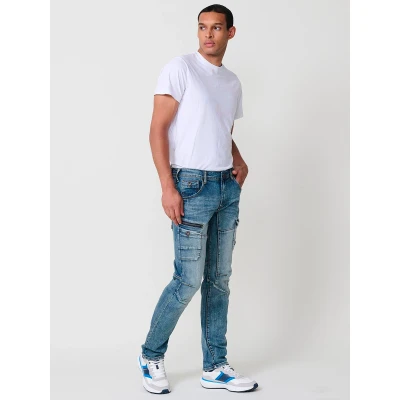 Imagen de Koroshi Regular FIT Workwear Vaqueros rectos Azul cl light blue, Hombre, Talla: 42, blue