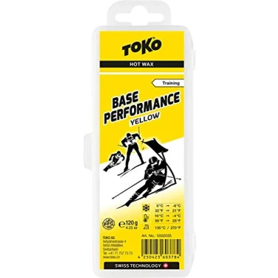 Imagen de TOKO Base Performance Yellow wax 120g Ski and snowboard