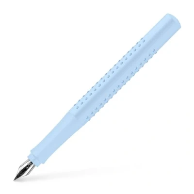 Imagen de Faber Castell 140849 Pluma Estilográfica Grip 2010 Sky Blue Trazo F