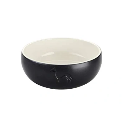 Imagen de Comedero para Perro Hunter Negro Cerámica Silicona 1,5 L Moderno