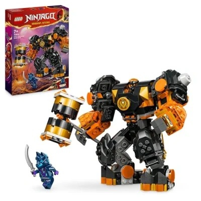 Imagen de Lego Ninjago Meca Elemental de la Tierra Cole, Figura Acción Articulada, Juguete Personalizado con 2 Minifiguras, Regalo del Universo Ninja para Niños y Niñas 7 Años o Más 71806