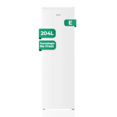 Imagen de Svan Congelador vertical Blanco SCV175500ENF. Capacidad 204 Litros, Puerta Reversible, Bajo nivel Sonoro, Eficiencia Energética Clase E