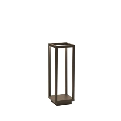 Imagen de Zafferano, Lámpara Home Pro, de Mesa Recargable e Inalámbrica con Control Táctil, Adecuada para Interior y Exterior, Atenuador, 3000 K, Altura 29,4 cm, Color Gris Oscuro