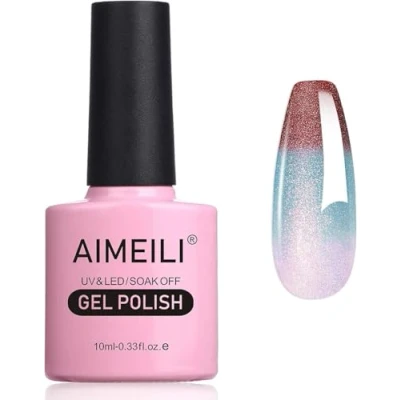 Imagen de AIMEILI Chameleon Gel Esmalte de Uñas, Brillante Soak Off UV/LED para Salón Uñas DIY Home, Fácil Aplicar 10ml 004