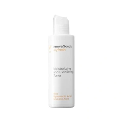 Imagen de InnovaGoods® tonico facial hidratante 150 ml, exfoliante con arroz, acido glicolico, ácido láctico &amp; salicílico, hidrata y equilibra el PH de la piel. Para todo tipo piel