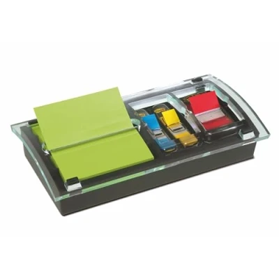 Imagen de Note and Flag Dispenser, 3 x Canary Notes Assorted Flags, Black Sold as 1 Each