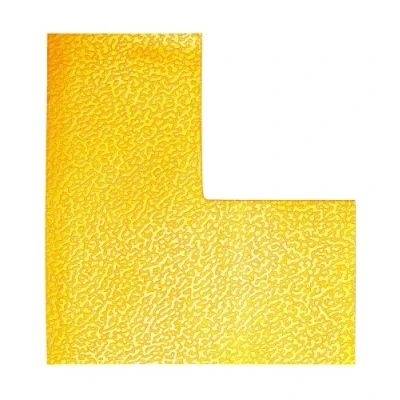 Imagen de Durable 170204 Marcador de paso en forma L, autoadhesivo y resistente a la abrasión, amarillo señal RAL 1003