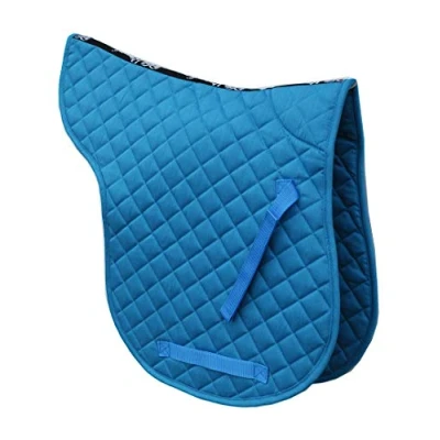 Imagen de Rhinegold Cotton Quilted Numnah COB Turquoise, Turquesa