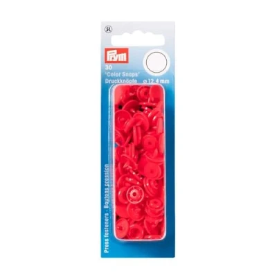 Imagen de Prym 393101 1 Apretar Botones, Rojo Claro, 12,4 mm, 30