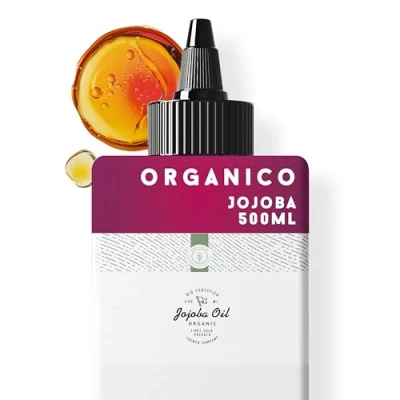 Imagen de 500ml Aceite de Jojoba Orgánico, Prensado en frío, Puro Cuidado 100% Natural para la Piel, Cabello, Barba Botella plastico vegetal