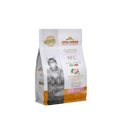 Imagen de Almo Nature HFC Kitten Croquetas para Gatitos con Pollo originalmente Limpias el Consumo Humano y Ahora utilizadas como Alimentos Gatos.