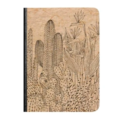 Imagen de Clairefontaine 116042C Cuaderno de tapa blanda con diseño naturaleza sobre manta kraft A6 10,5 x 14,8 cm 144 páginas líneas papel marfil 90 g Parte trasera El cerezo blanco, 2