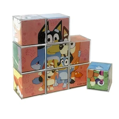 Imagen de Cefa Toys Rompecabezas BLUEY 9 Cubos (88319)