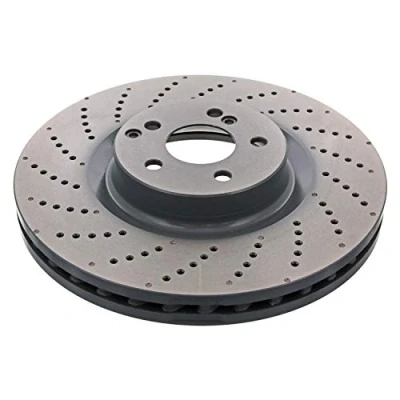 Imagen de FEBI BILSTEIN 44071 Disco de freno Eje delantero 360 36 5 112 perforado/ventil. int. revestido altamente carbonizado MERCEDES BENZ: Clase C Berlina