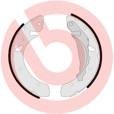 Imagen de BREMBO S 83 507 Zapatas de freno 229 35 con palanca mano TOYOTA: Avensis I Berlina