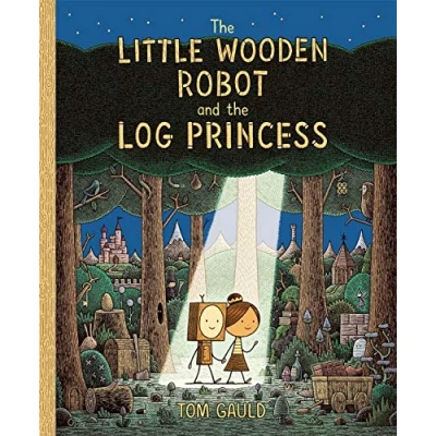 Imagen de the little wooden robot and log