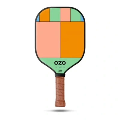 Imagen de OZO Pickleball Jupiter Inceptra Chroma Raqueta para Jugadores de Nivel Intermedio, Control, Aprobada por la USAPA Superficie Fibra Carbonio