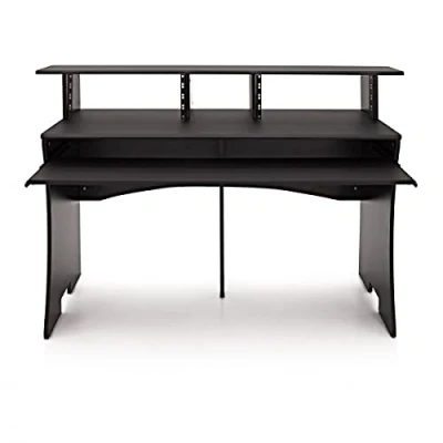 Imagen de Escritorio para Estudio de Audio Profesional y Grabacion 8U Negro 3 Niveles