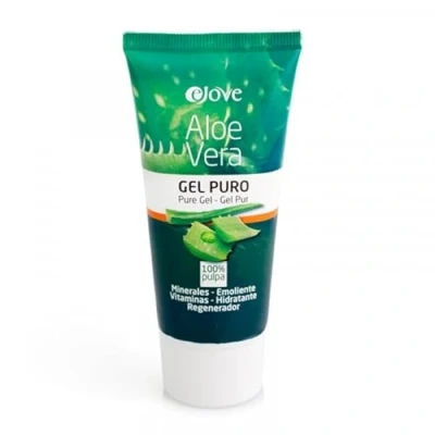Imagen de gel Aloe Vera puro 100% para Piel y Cara Natural quemaduras, hidratante, efecto After Sun quemaduras solares EJ075, Tubo 70 ml