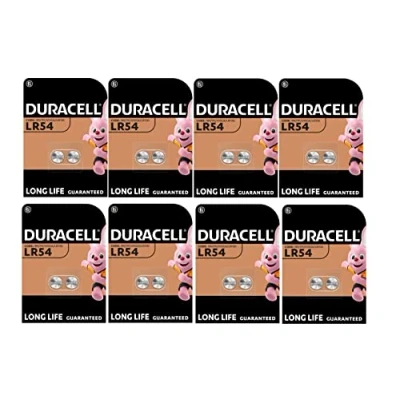 Imagen de 16 x Duracell LR54 LR1130 V10GA 189 191 (8 blísteres de 2 baterías) pilas