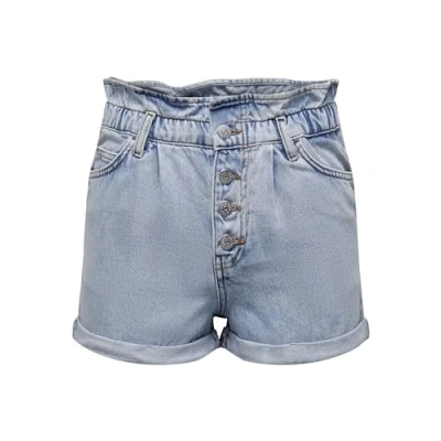 Imagen de ONLY ONLCUBA Life Paperbag DNM Shorts Noos Pantalones Cortos De Jean, Mezclilla Color Azul Claro, M para Mujer