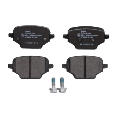 Imagen de DELPHI LP3580 Juego de pastillas freno no preparado para indicador desgaste Chapa antichirridos con accesorios CITROËN: Berlingo