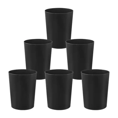 Imagen de Cetomo 7.2L * 6 Set, papelera, papelera para baños, cocinas, oficinas en el hogar, dormitorios negro