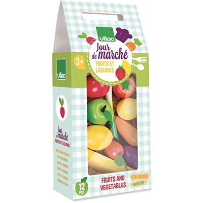 Imagen de Vilac Juego de Frutas y Verduras, Multicolor (PODBI Vilac8103)