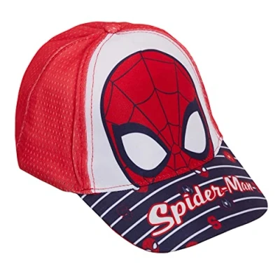 Imagen de Spiderman Gorra de béisbol para niños, sombrero sol con cierre ajustable Marvel, rosso, 6 8 años