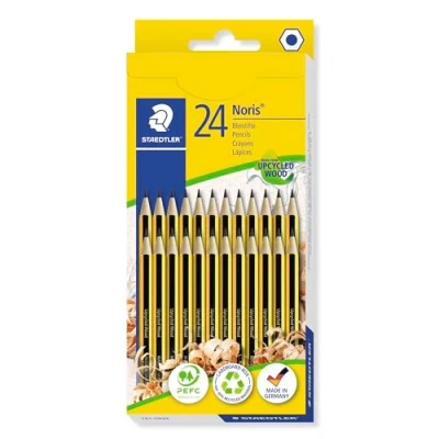 Imagen de STAEDTLER HB Noris School Lápices de dibujo para dibujar y escribir Juego 24 unidades, 121 CD24