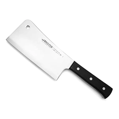 Imagen de Arcos Cuchillo Carnicero Nitrum Acero Inoxidable y Hoja 180 mm. Profesional para Deshuesar. 545 gr. Mango Ergonómico Polioximetileno POM. Serie Universal. Color Negro.