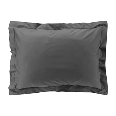 Imagen de Suave Interior, Funda de Almohada (50 x 70 cm) percalina Acero, percal algodón