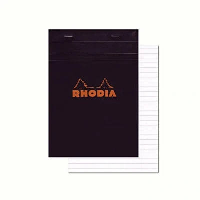 Imagen de Clairefontaine ES Rhodia Bloc de notas, color Negro N16 14,8x21 cm (A5)