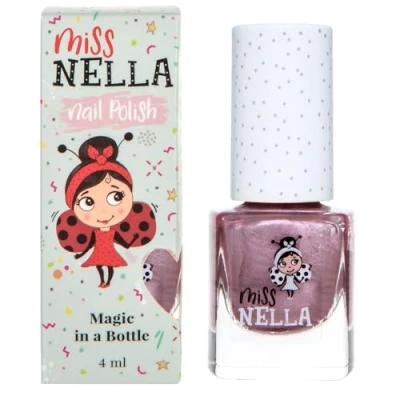 Imagen de Miss Nella Diplodo kiss abziehbarer Nagellack speziell für Kinder, Chromrosa, Peel Off Formel, ungiftig, wasserbasiert und geruchsneutral