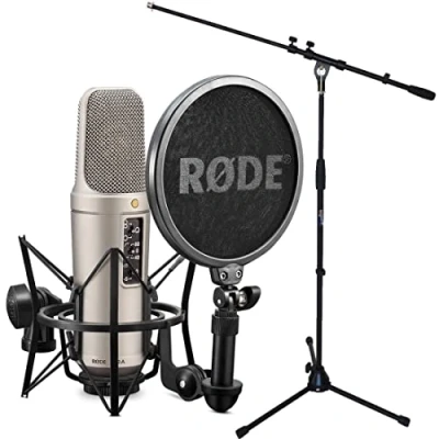 Imagen de Rode NT2 A XLR micrófono condensador + soporte para keepdrum