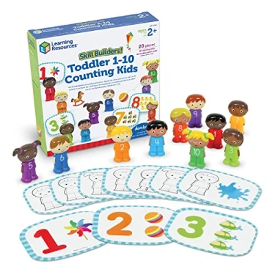 Imagen de Learning Resources Set para aprender a contar del 1 al 10 niños pequeños Skill Builders , juguetes didácticos, 18 meses