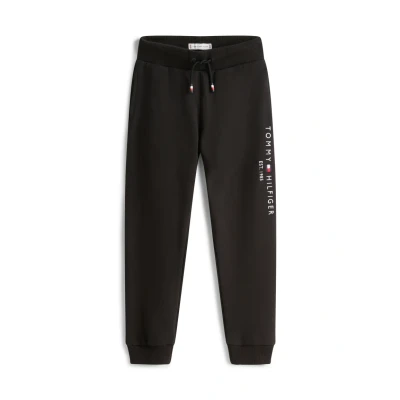 Imagen de Tommy Hilfiger Essential Unisex Pantalones deportivos para niños, Talla: 140, Black