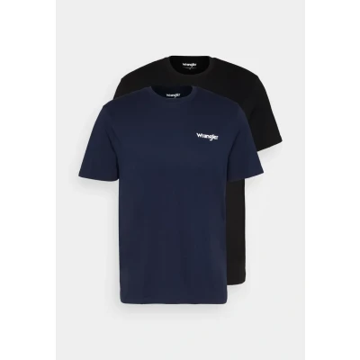 Imagen de Wrangler 2 Pack Sign Off tee Camiseta, La Verdadera Armada, S para Hombre