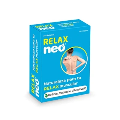 Imagen de NEO RELAX 30 Cápsulas Favorece la Relajación Física y Mental a Base de Rodiola, Magnesio Vitamina B6 Ayuda Relajar los Músculos