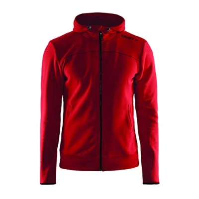 Imagen de Craft Hombres Ropa Casual de Ocio con Cremallera Capucha CT040/1901692 Rojo grande, Hombre, Color Rojo, tamaño Large