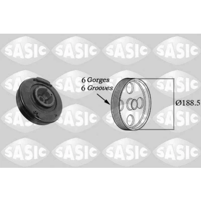 Imagen de SASIC 9001807 Polea de Cigüeñal VOLKSWAGEN: Transporter 4 Bus, 4, LT 28 35 II VOLVO: S80 I, V70 2, AUDI: A6 C4 Berlina