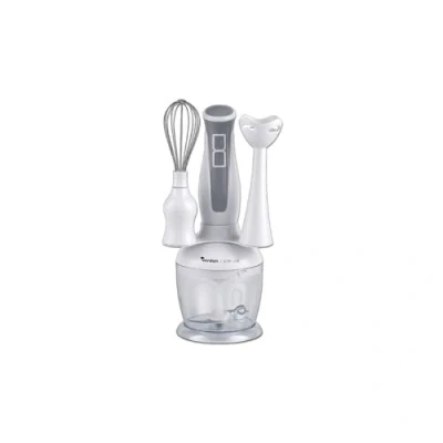 Imagen de WeGeek, Batidora de inmersión 3 en 1. Cuchillas acero con bol 1 litro. Potencia 300W