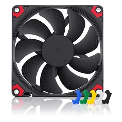 Imagen de Noctua NF A9x14 HS PWM chromax.black.swap, Ventilador Silencioso y Delgado, 4 Pines (92x14 mm, Negro)